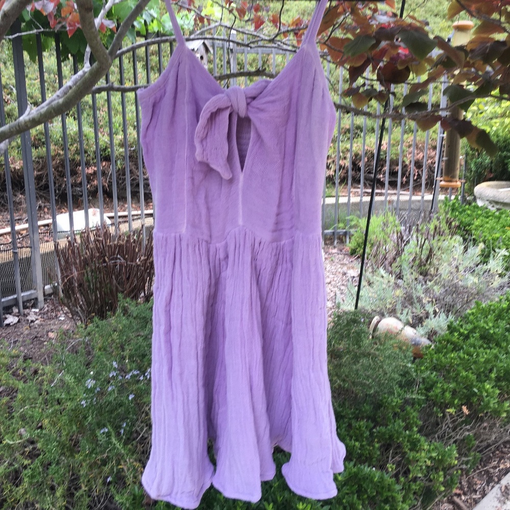 Jen's Pirate Booty Gauze Bambi Mini Dress Lilac